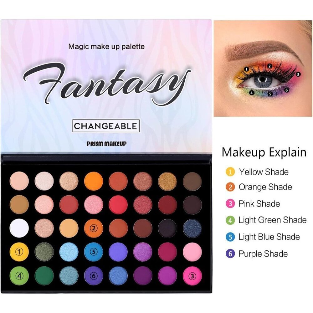 Pro Highly Pigmented Eyeshadow Palette Natural Matte Shimmer Long Lasting - Picture 5 of 8
